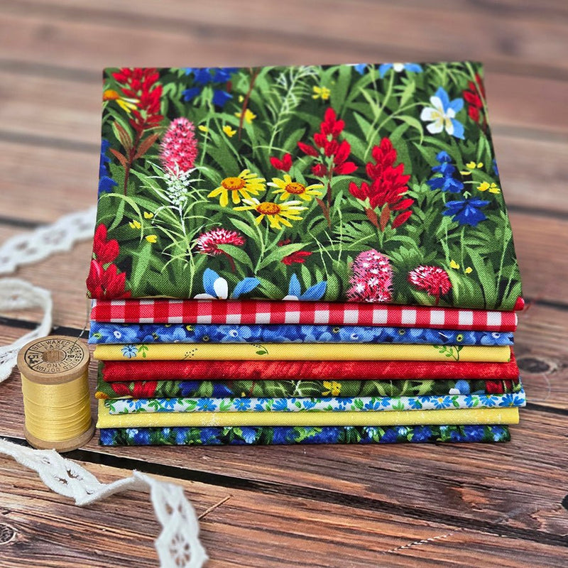 Texas Spring Fat Quarter Bundle FWFS Exclusive - Fort Worth Fabric Studio from Fort Worth Fabric Studio