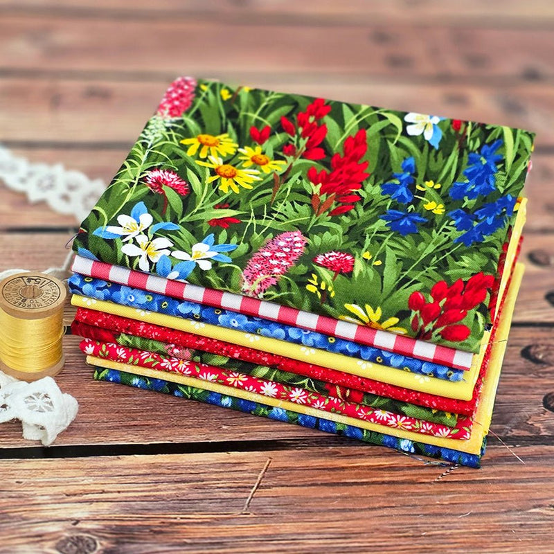 Texas Spring Fat Quarter Bundle FWFS Exclusive - Fort Worth Fabric Studio from Fort Worth Fabric Studio