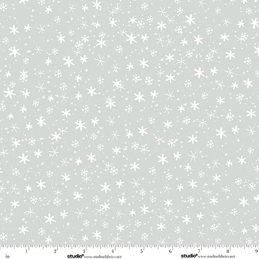 The Cool Club Flannel Small Snowflake Toss Cloud – Remnant 39″ × 44″