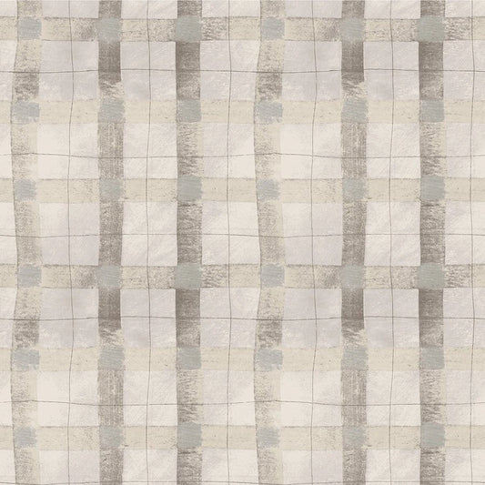 The Flannel One Plaid Oatmeal – Remnant 32" × 44"