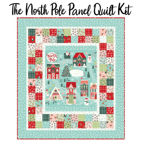 The North Pole Flannel Panel Quilt Kit from Riley Blake - Riley Blake from Fort Worth Fabric Studio