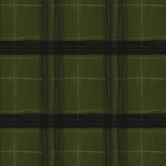 The Plaid One Window Pane Plaid Piney Yardage by Windham