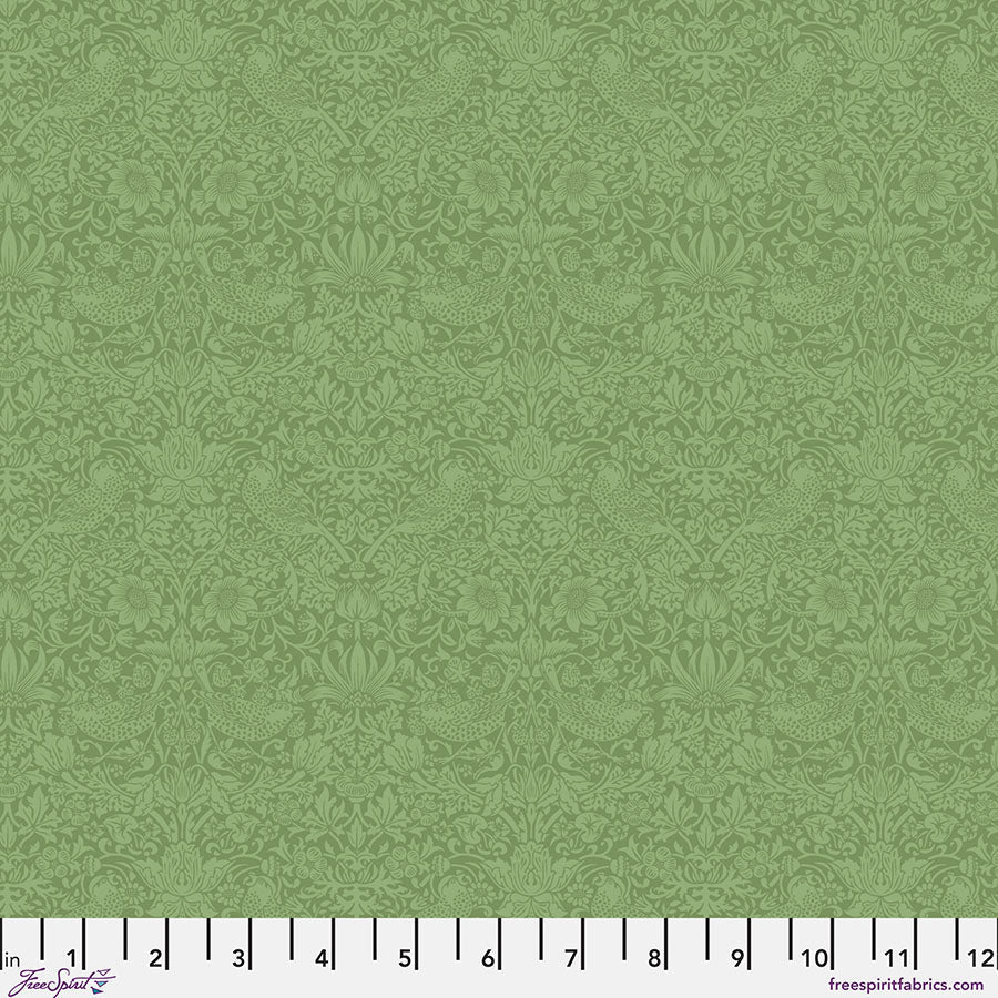 The Trellis Palette Tonal Strawberry Thief Herball – Remnant 27" × 44" - Free Spirit from Fort Worth Fabric Studio