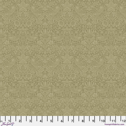 The Trellis Palette Tonal Strawberry Thief Olive Fruit - Free Spirit from Fort Worth Fabric Studio