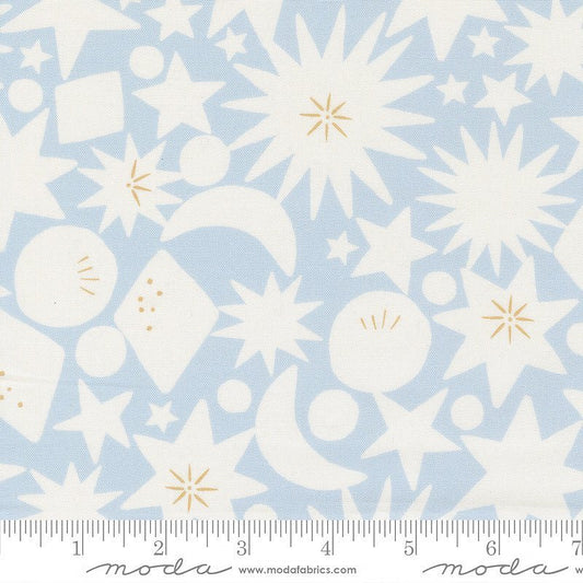 To The Moon & Back Starbursts Sky – Remnant 9" × 44" - Moda from Fort Worth Fabric Studio