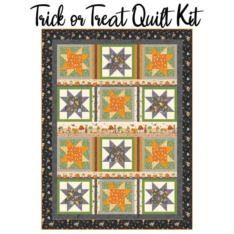 Trick or Treat Quilt Kit with Haunted Acre Wood from Studio E - Studio E from Fort Worth Fabric Studio