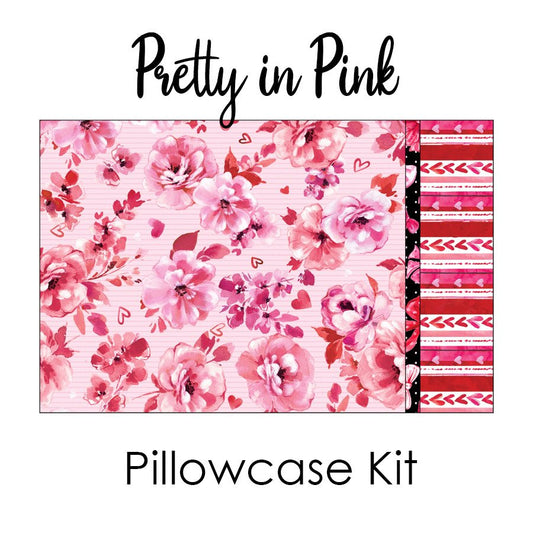 True Love - Pretty in Pink - Pillowcase Kit from 3 Wishes - 3 Wishes Fabric from Fort Worth Fabric Studio