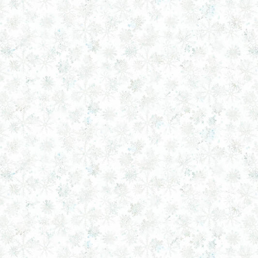 Tundra Crossing Snowflakes White - Northcott from Fort Worth Fabric Studio