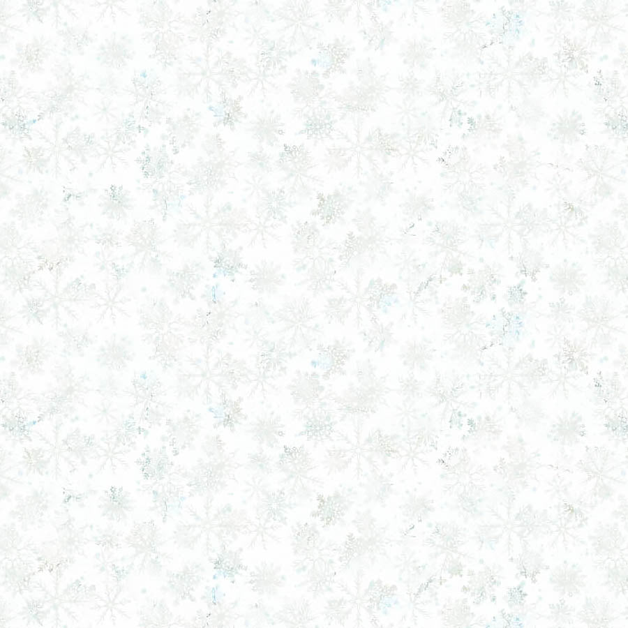 Tundra Crossing Snowflakes White – Remnant 24″ × 44″
