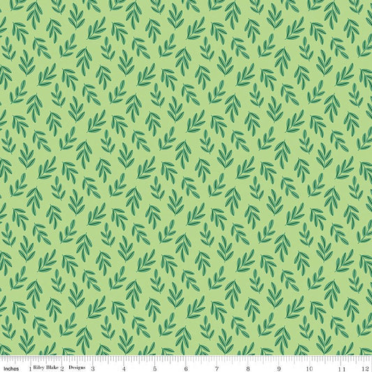 Two by Two Branchy Bliss Green - Riley Blake from Fort Worth Fabric Studio