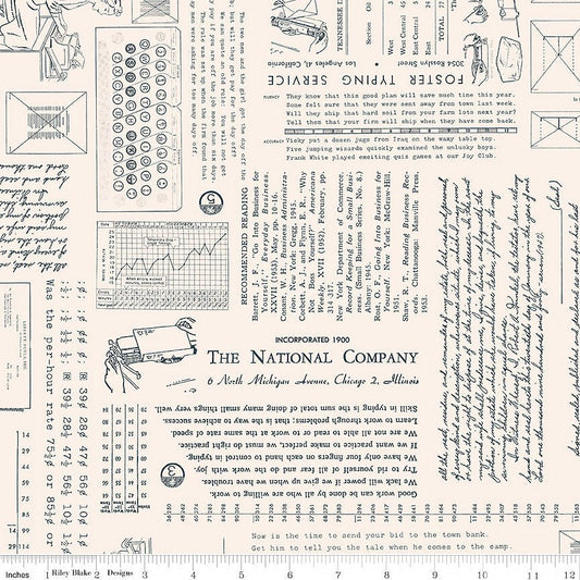 TYPE/ography Background Blackboard Yardage by Riley Blake