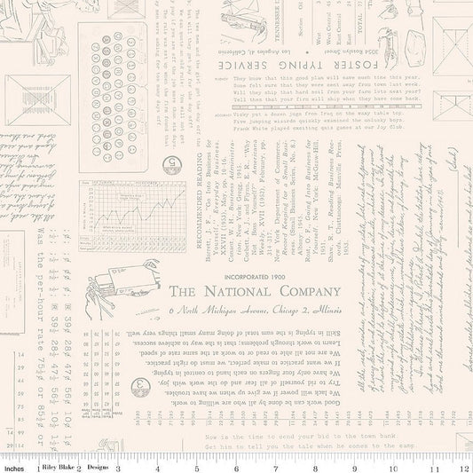 TYPE/ography Background Cobblestone - Riley Blake from Fort Worth Fabric Studio