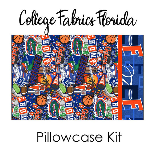 University of Florida Gators Pillowcase Kit from FWFS - Fort Worth Fabric Studio from Fort Worth Fabric Studio