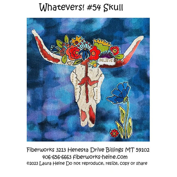 Whatevers! 54 Skull Collage Pattern by Fiberworks Inc - Fiberworks Inc from Fort Worth Fabric Studio