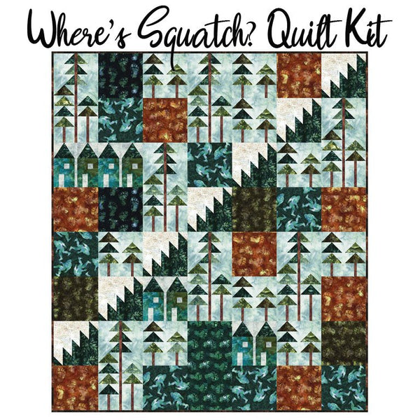 Where's Squatch? Quilt Kit with Big Foot Bali Batiks from Hoffman - Hoffman from Fort Worth Fabric Studio
