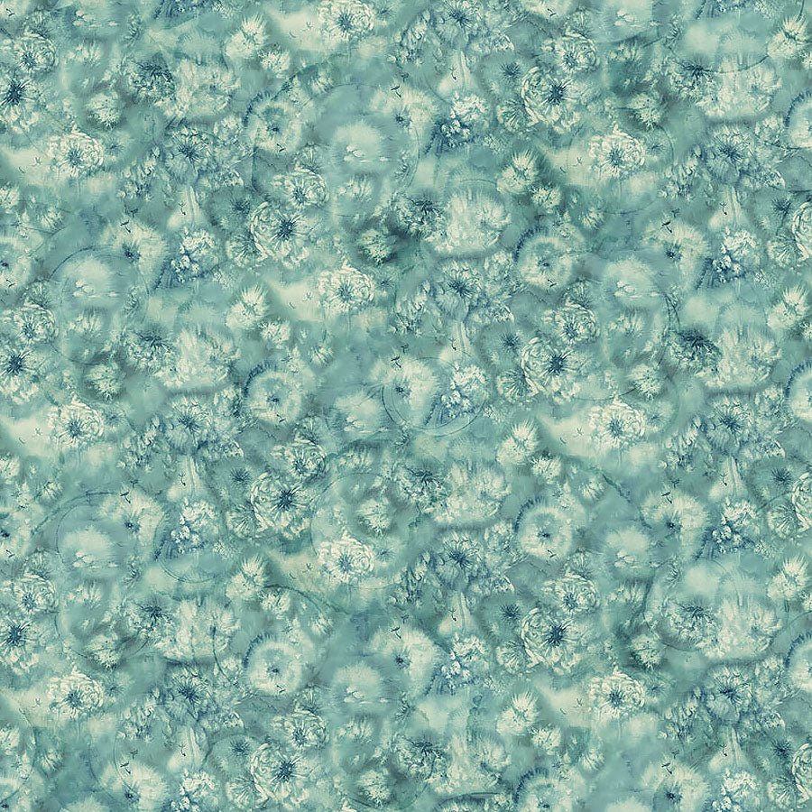 Whisper Dandelion Texture Turquoise – Remnant 9″ × 44″ - Northcott from Fort Worth Fabric Studio