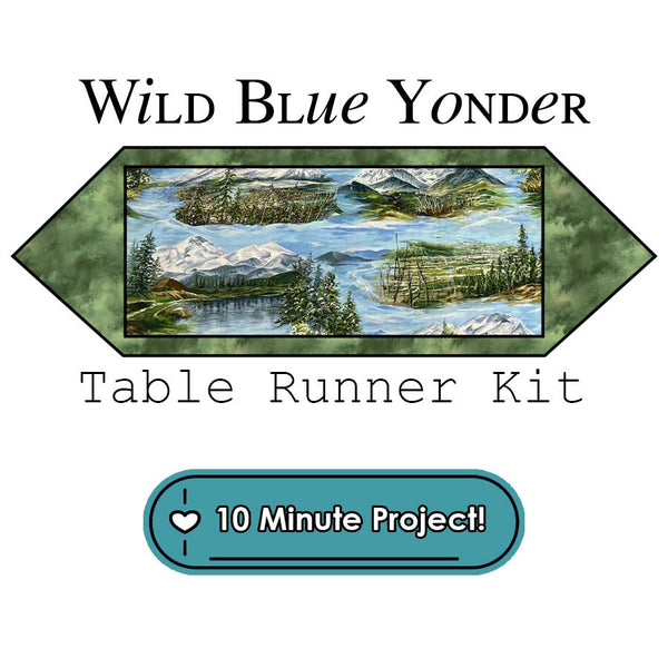 Wild Blue Yonder Table Runner Kit Moda - Moda from Fort Worth Fabric Studio