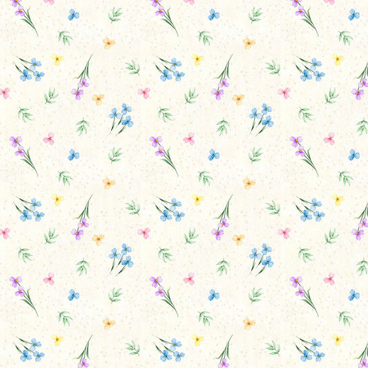 Wildflower Meadow Ditsy Cream - Wilmington Prints from Fort Worth Fabric Studio