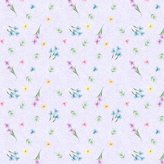 Wildflower Meadow Ditsy Purple - Wilmington Prints from Fort Worth Fabric Studio
