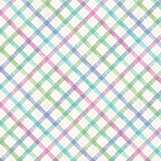 Wildflower Meadow Plaid Cream - Wilmington Prints from Fort Worth Fabric Studio