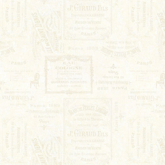 Wildflower Meadow Word Texture Cream - Wilmington Prints from Fort Worth Fabric Studio