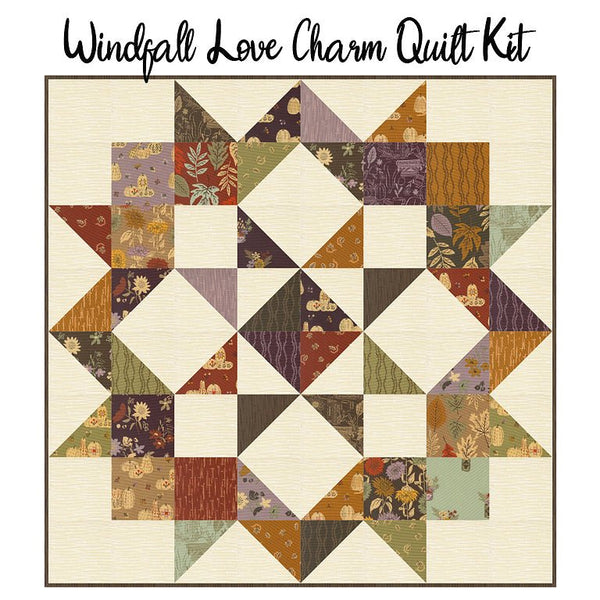Windfall Love Charm Quilt Kit from FWFS - Fort Worth Fabric Studio from Fort Worth Fabric Studio