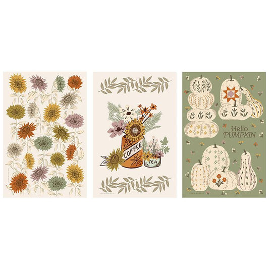 Windfall Set of 3 Tea Towels - Moda from Fort Worth Fabric Studio