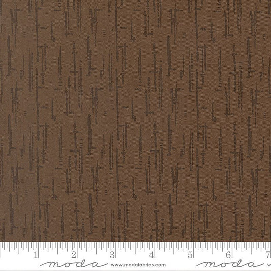 Windfall Textured Stripes Coffee – Remnant 26" × 44" - Moda from Fort Worth Fabric Studio