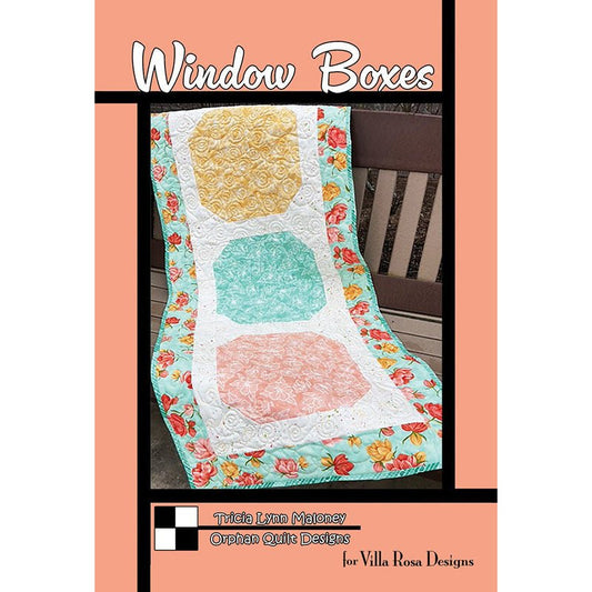 Window Boxes Table Runner Pattern - Villa Rosa Designs from Fort Worth Fabric Studio