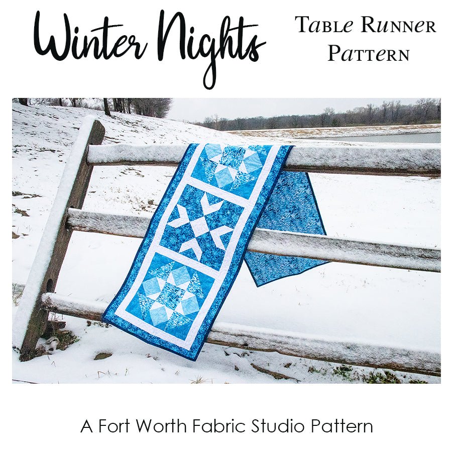Winter Nights Table Runner Pattern PDF Download Pattern PDF by Fort Worth Fabric Studio