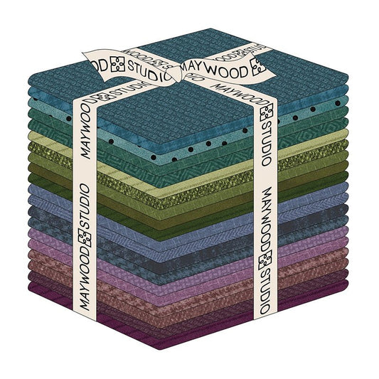 Woolies Flannel Gemstones Fat Quarter Bundle - Maywood Studio from Fort Worth Fabric Studio