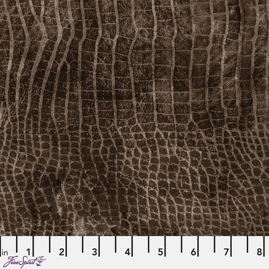 Worn Croc Hickory - Free Spirit from Fort Worth Fabric Studio