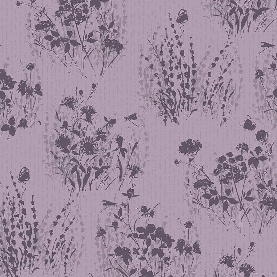 Au Naturel Floral Silhouettes Purple