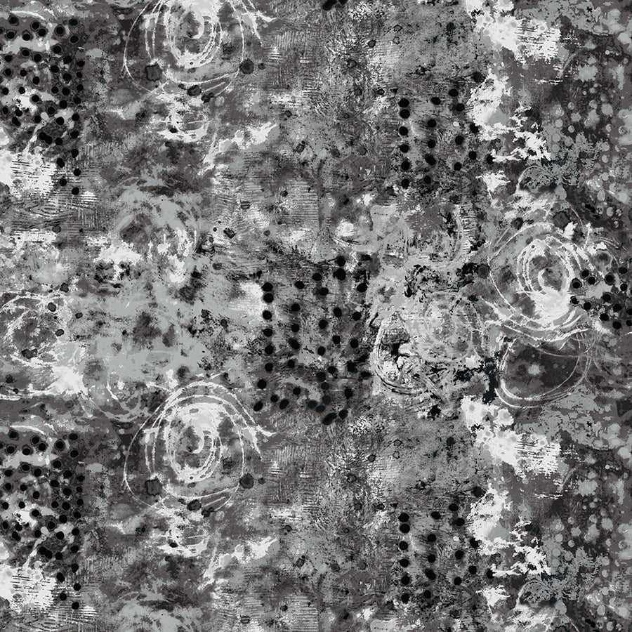 108" Wide Quilt Backing Spotted Graffiti Overnight