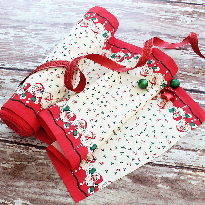 Vintage Santa 16" Cotton Toweling from Moda