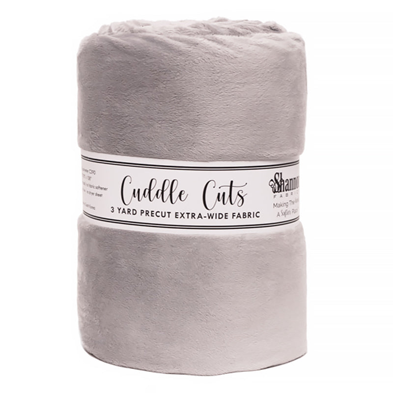 Cuddle by Shannon 3 Yard Cuddle Cut Silver