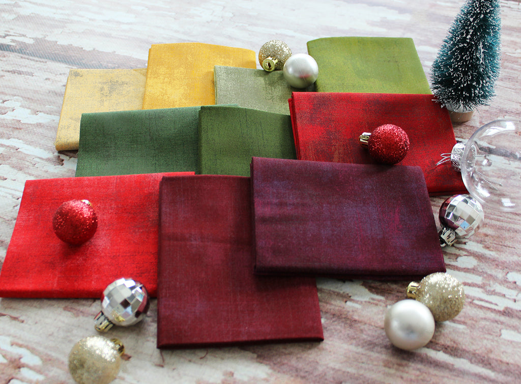 Grunge Yuletide Mix Fat Quarter Bundle