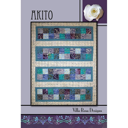 Akito Quilt Pattern PDF Download - Villa Rosa Designs from Fort Worth Fabric Studio