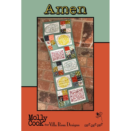 Amen Table Runner Pattern - Villa Rosa Designs from Fort Worth Fabric Studio
