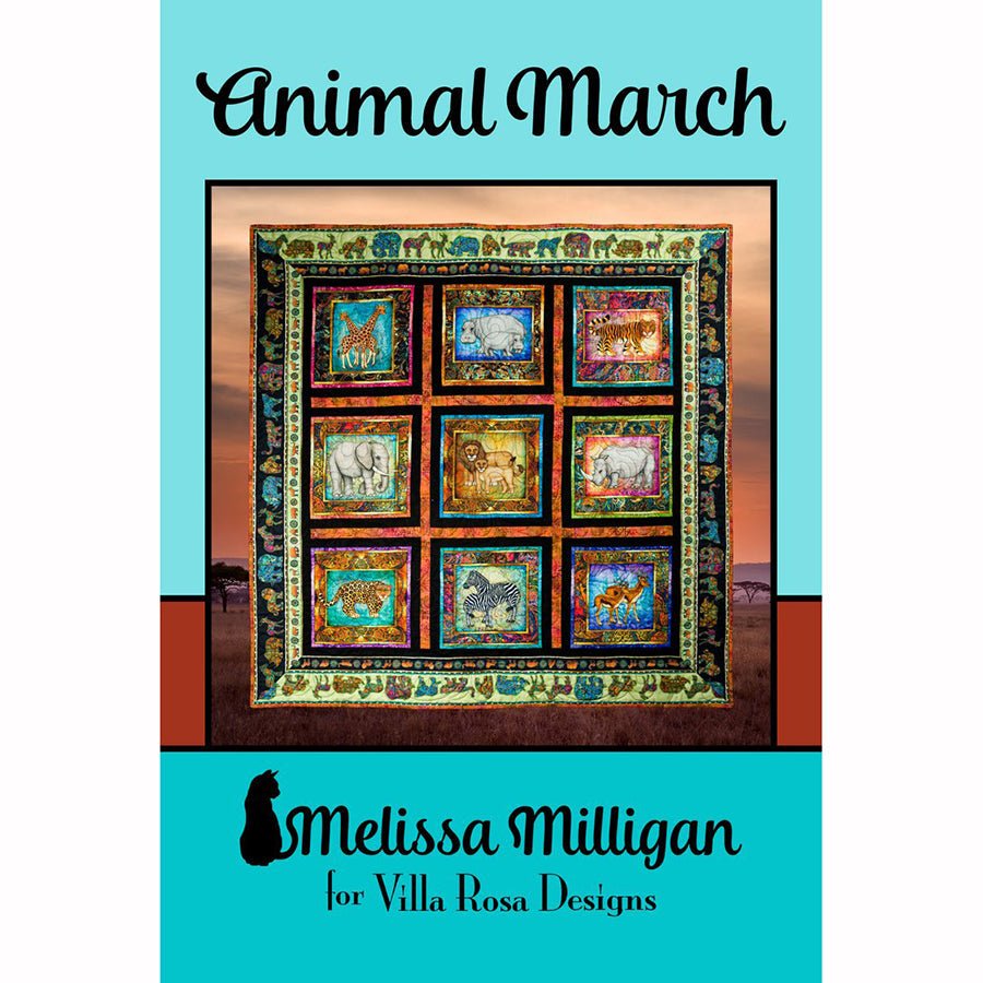 Animal March Quilt Pattern PDF Download - Villa Rosa Designs from Fort Worth Fabric Studio
