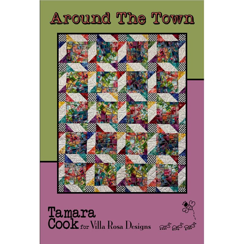 Around The Town Quilt Pattern PDF Download - Villa Rosa Designs from Fort Worth Fabric Studio