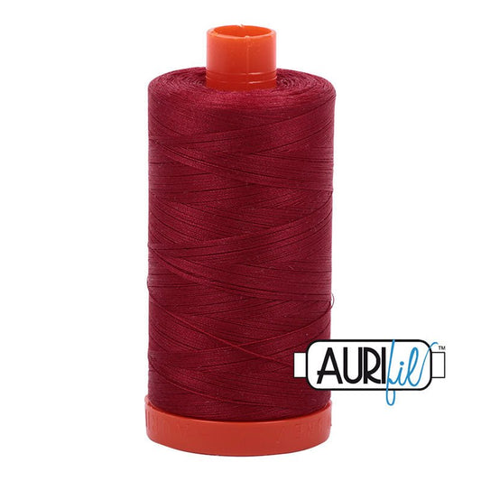 Aurifil Cotton Mako Thread Burgundy 50wt MK50 - 1103 - Aurifil from Fort Worth Fabric Studio
