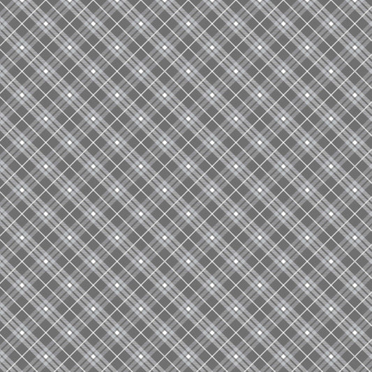 Bias Plaid Basics Gray - Henry Glass from Fort Worth Fabric Studio