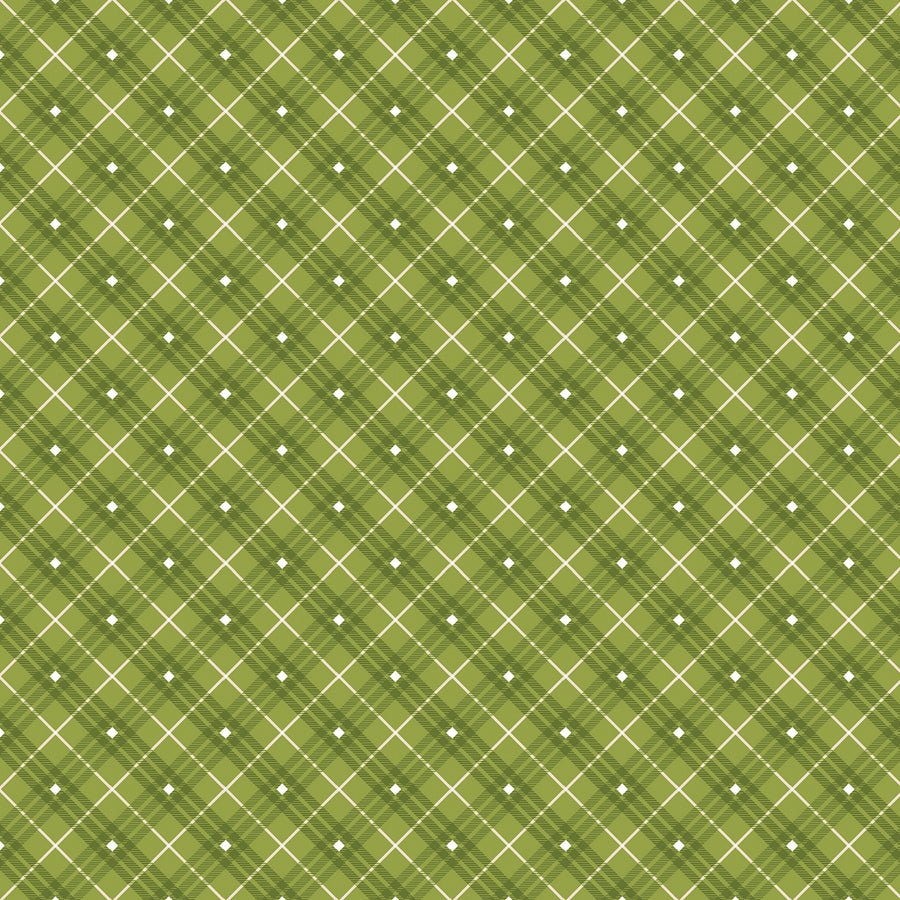 Bias Plaid Basics Green - Henry Glass from Fort Worth Fabric Studio