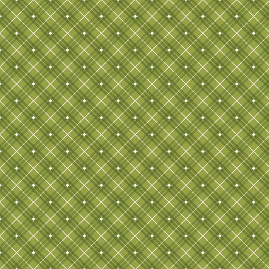 Bias Plaid Basics Green - Henry Glass from Fort Worth Fabric Studio