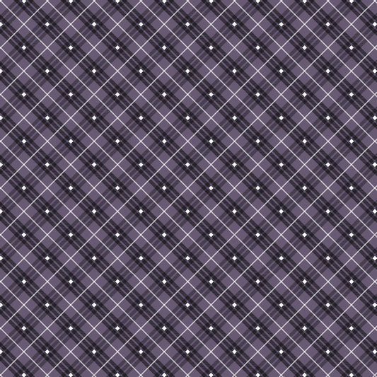 Bias Plaid Basics Purple - Henry Glass from Fort Worth Fabric Studio