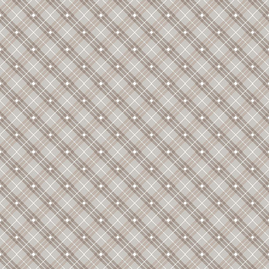 Bias Plaid Basics Stone - Henry Glass from Fort Worth Fabric Studio