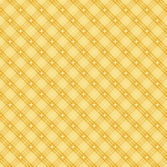 Bias Plaid Basics Yellow - Henry Glass from Fort Worth Fabric Studio