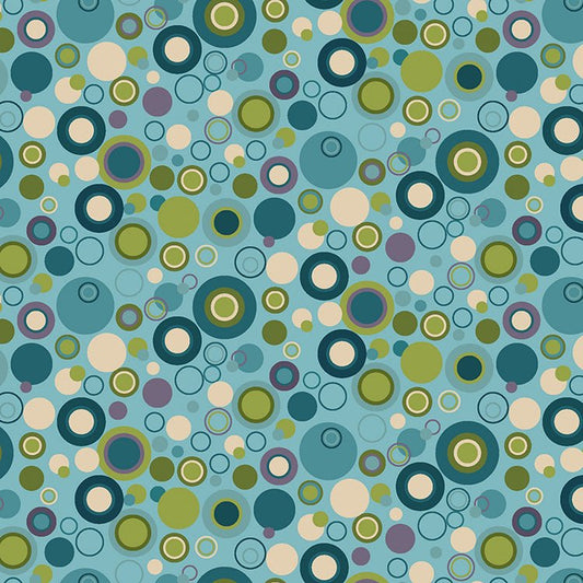 Bubble Dot Basics Blue - Henry Glass from Fort Worth Fabric Studio