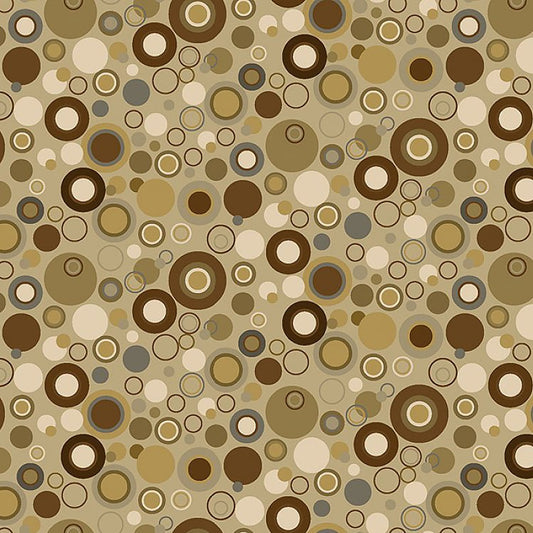 Bubble Dot Basics Tan - Henry Glass from Fort Worth Fabric Studio